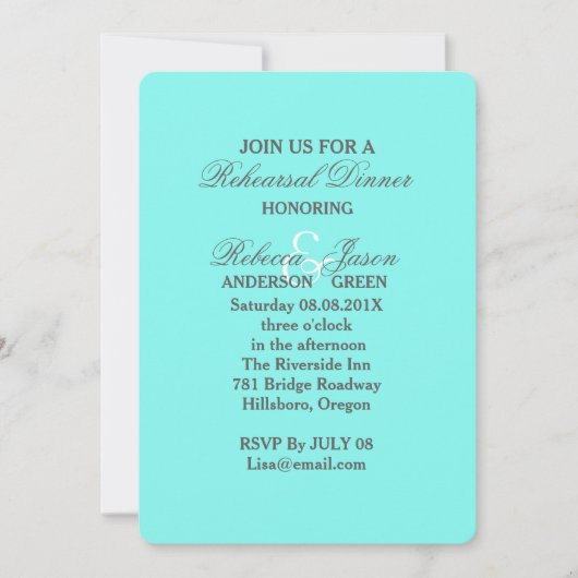 robin's ei blauw turquoise aqua blauw bruiloft kaart (Voorkant)