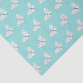 Robins Ei Blauwe en Witte Vlinders Tissue Paper Tissuepapier (Detail)