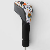 Robins en bloemen golfheadcover (Schuin)