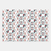 Robins en KerstHolly Gecoördineerd Inpakpapier Vel (Voorkant 3)