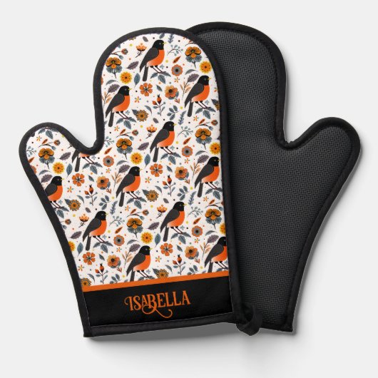 Robins Et Fleurs (Recto/Verso)