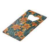 Robins et fleurs de lys, orange et bleu (Dos Angle)