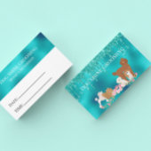 Robin's Oeuf Blue Chig Grooming Carte de rendez-vo