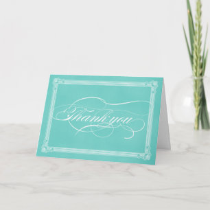 Robin's Oeuf Blue Fancy Carte de remerciements