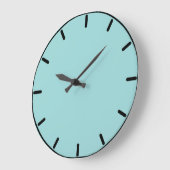 Robin's Oeuf Blue Round Wall Horloge (Angle)
