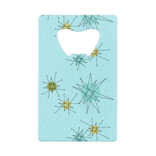 Robin's Oeuf Blue Starbursts Bottle Opener (Devant)