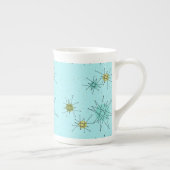 Robin's Oeuf Blue Starbursts China Mug (Droite)
