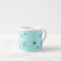 Robin's Oeuf Blue Starbursts Espresso Mug