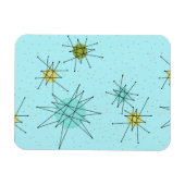 Robin's Oeuf Blue Starbursts Flexible Magnet (Horizontal)
