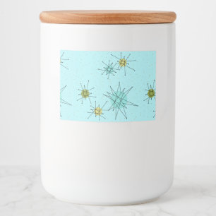 Robin's Oeuf Blue Starbursts Food Étiquette