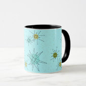 Robin's Oeuf Blue Starbursts Mug (Devant droit)