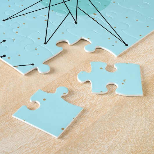 Robin's Oeuf Blue Starbursts Puzzle (Côté)