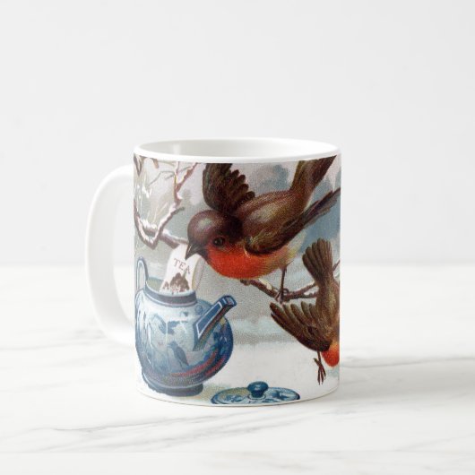 Robins Victoriens Fabriquant Du Thé Mug (Devant gauche)