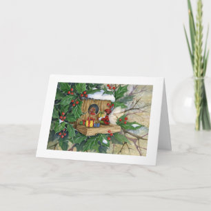 Robins X Mas Feestdagen Kaart