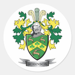 Robinson Coat of Arms Ronde Sticker
