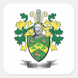 Robinson Coat of Arms Vierkante Sticker
