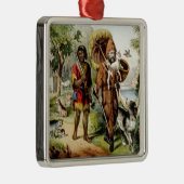Robinson en Zijn Man vrijdag Metalen Ornament (Rechts)