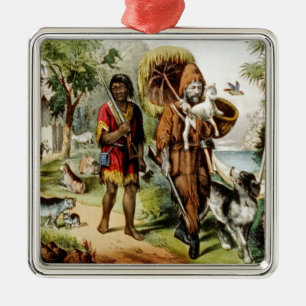 Robinson en Zijn Man vrijdag Metalen Ornament