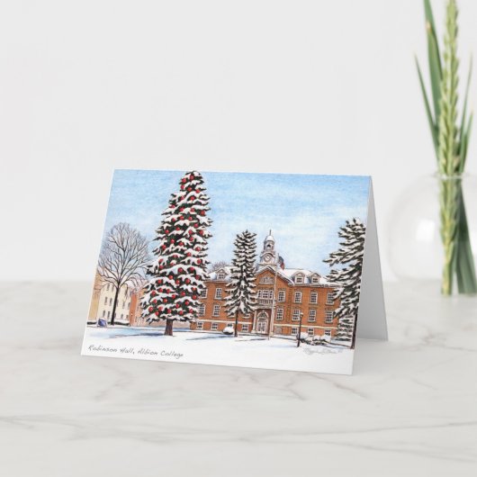 Robinson Hall, carte pour notes d'université (Devant)