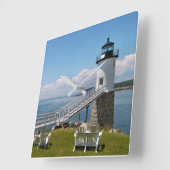 Robinson Point Lighthouse, Isle Au Haut, Maine Vierkante Klok (Hoek)