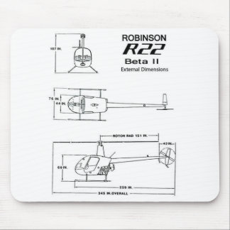 Robinson R22 Mousepad Muismat