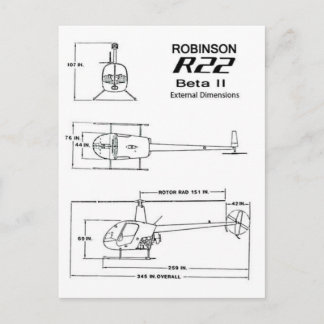 Robinson R-22 Briefkaart