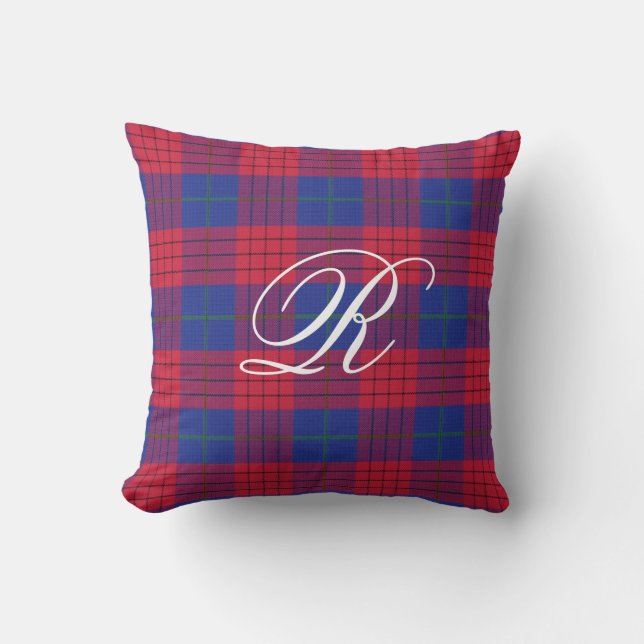 Robinson Tartan Monogram Pillow Kussen (Voorkant)