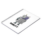 Robit Funny Robot Pun Notitieboek (Linkerzijde)