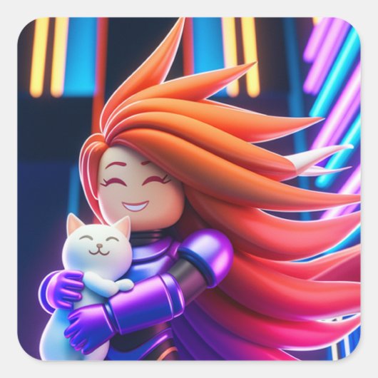 Roblox  T-Shirt Vierkante Sticker (Voorkant)