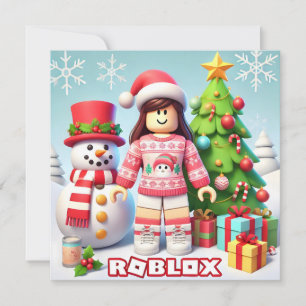 Robloxo's klassieke kerst Kaart voor kinderen