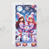 Robloxo's Teen Girls Preppy Flat Holiday Kaart (Voorkant)