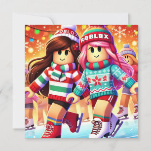 Robloxo's Teen Girls Warme Kerst Kaart