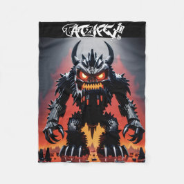 Robo-block Monster Blanket Fleece Deken