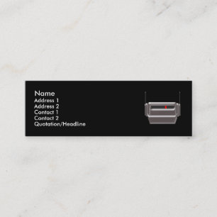 Robo-hoofdprofielkaart Mini Visitekaartje