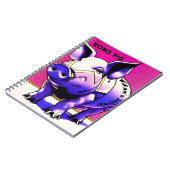 ROBO PIG Journal. Texte modifiable. Carnet (Côté gauche)