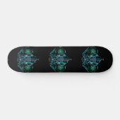 Robo Skull Skateboard (Horizontaal)