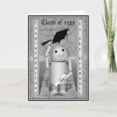 Robo-x9 Afstuderen - Petten weg in Viering Kaart (Voorkant)