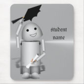 Robo-x9 Afstuderen - Petten weg in Viering Muismat (Voorkant)