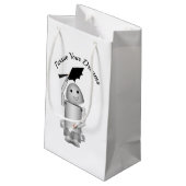 Robo-X9 Robot Afstudeerder Pet Afstuderen Klein Cadeauzakje (Achterkant Gekanteld)