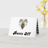 Robobee Bumble Bee Buzz Off Carte de voeux (Fleur jaune)