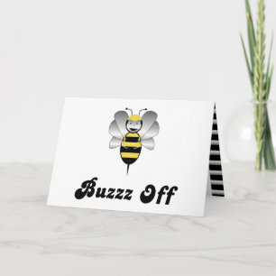 Robobee Bumble Bee Buzz Off Wenskaart Kaart