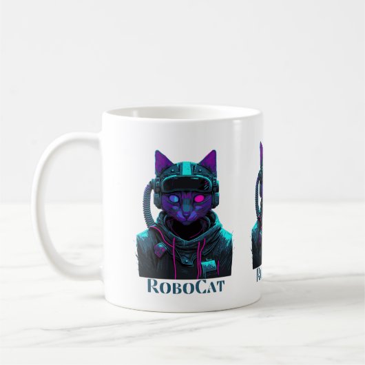 RoboCat - Cat Koffiemok (Links)