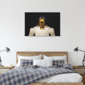 Robonaut 2, een handige, humanoïde astronaut hel canvas afdruk (Insitu (Slaapkamer))