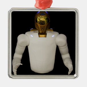 Robonaut 2, een handige, humanoïde astronaut hel metalen ornament