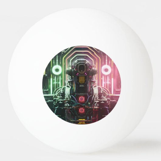 Robot 1 3-sterren ping pong bal pingpongballen (Voorkant)