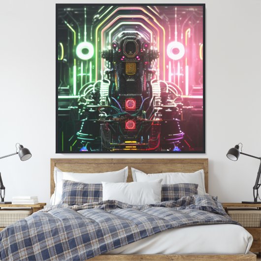 Robot 1 canvas print (Insitu (Slaapkamer))