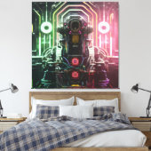 Robot 1 canvasafdruk canvas afdruk (Insitu (Slaapkamer))