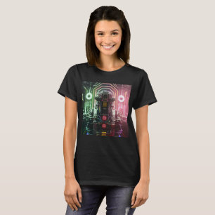 Robot 1 femme noir T-shirt