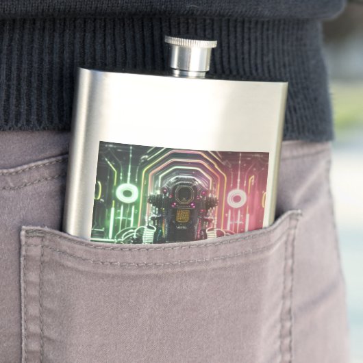 Robot 1 fiole en acier inoxydable (En situation)