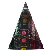 Robot 1 party petten feesthoedjes (Voorkant)